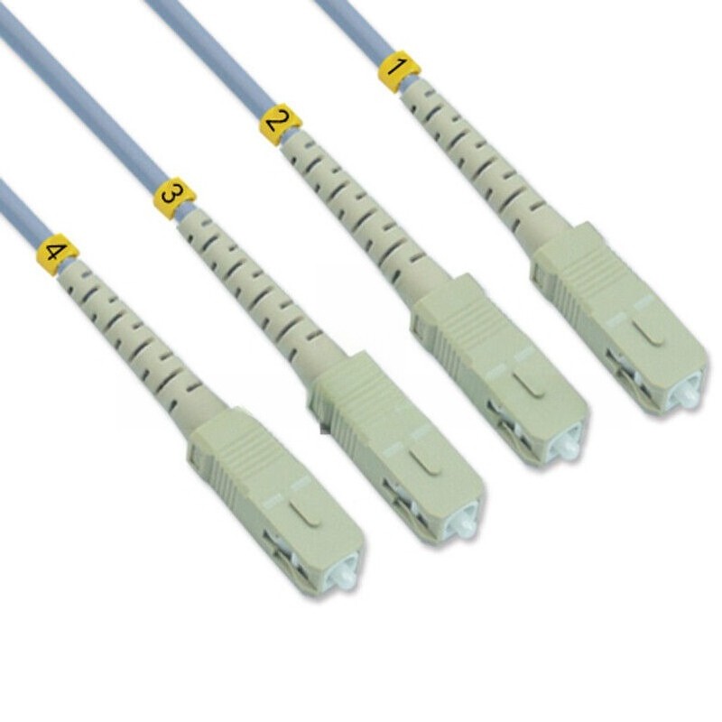 Armored SC-SC 1G Multimode 4 Strands Fiber Optic Cable 62.5/125 Patch Cord 150M