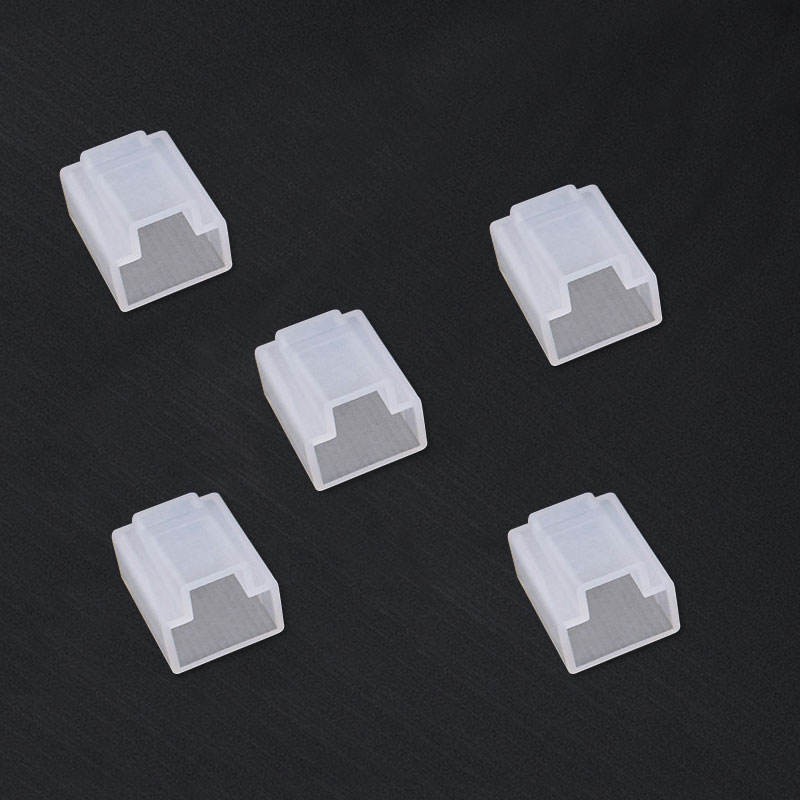 100pc Network Cable Plug Rj45 Male Crystal Head Dust Cover Protective Cover Rj45