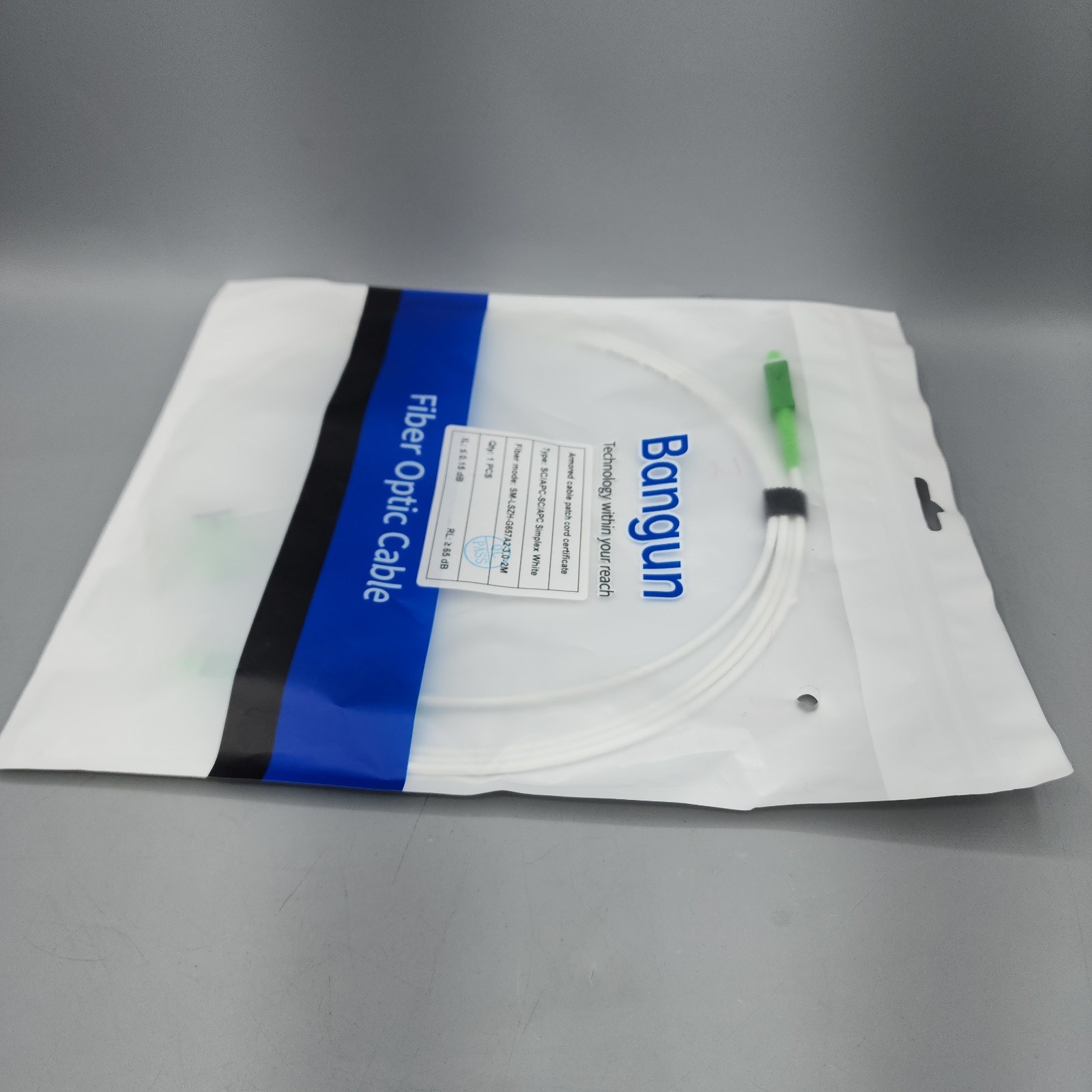 Bangun Fiber Optic Cable New SC/APC-SC/APC Simplex White See Photos