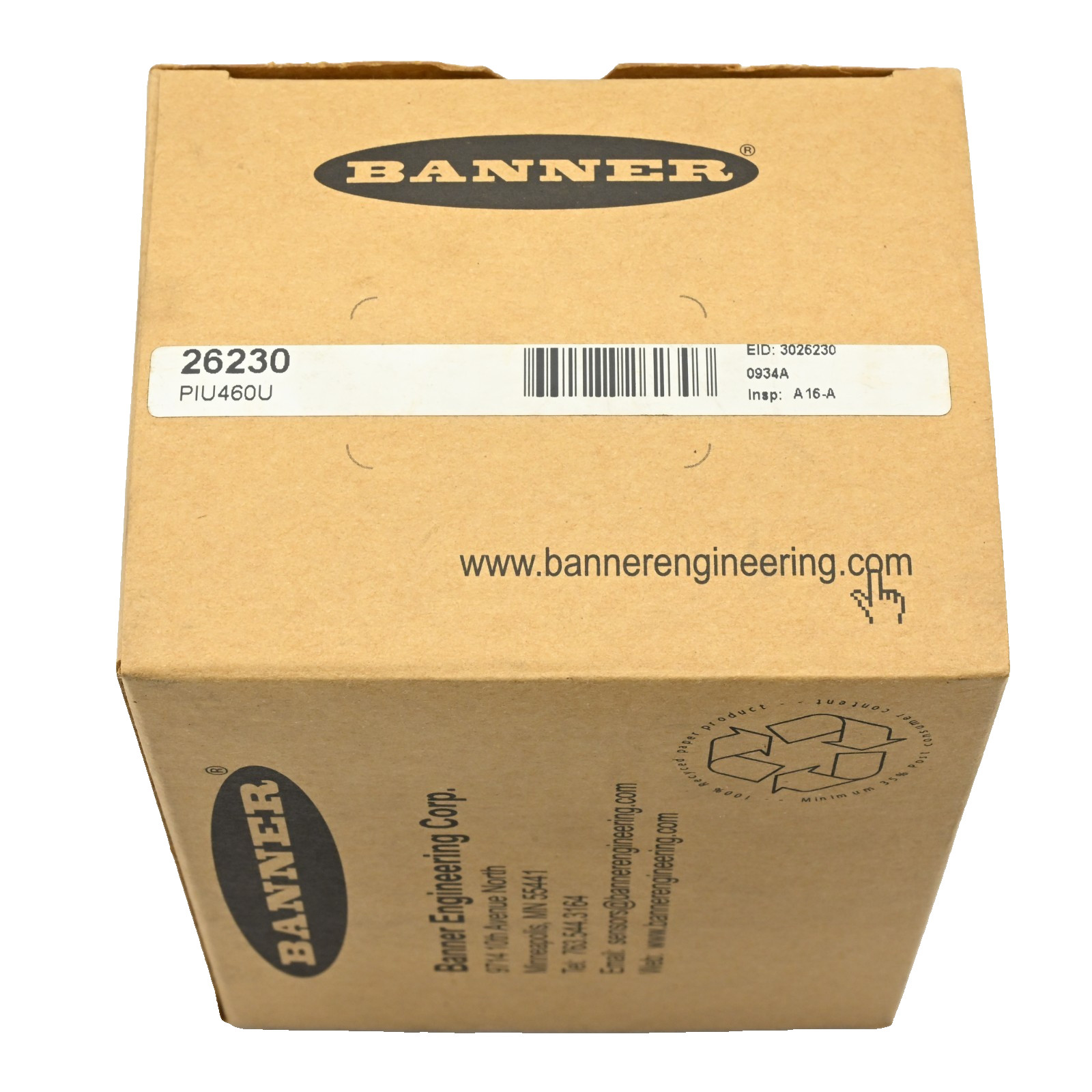 Banner Engineering PIU460U 26230 Plastic Fiber Bulk Cable 18m 1mm PFC-3