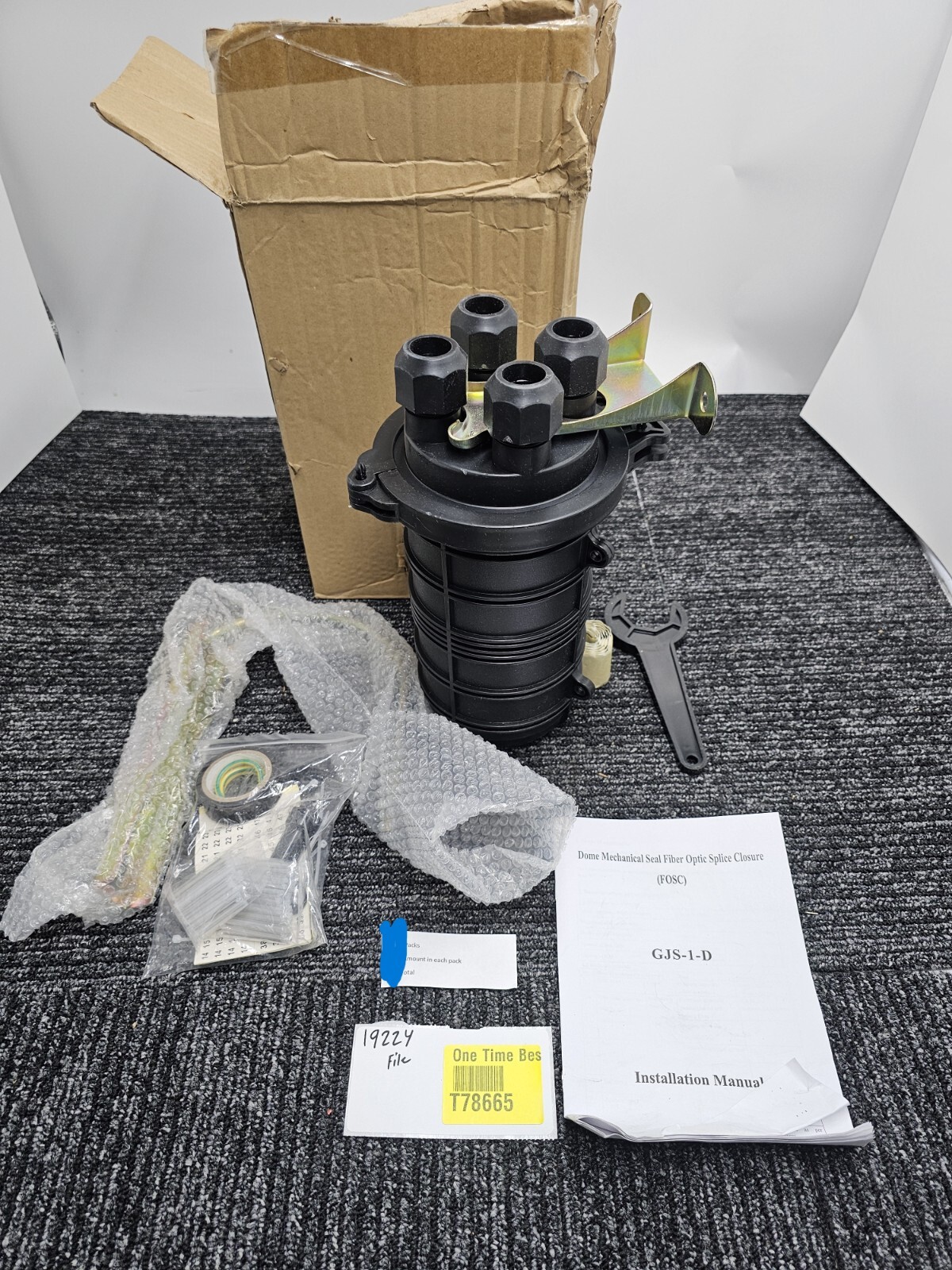 Dome Mechanical GJS-1-D Seal Fiber Optic Splice Closure Grounding Vertical