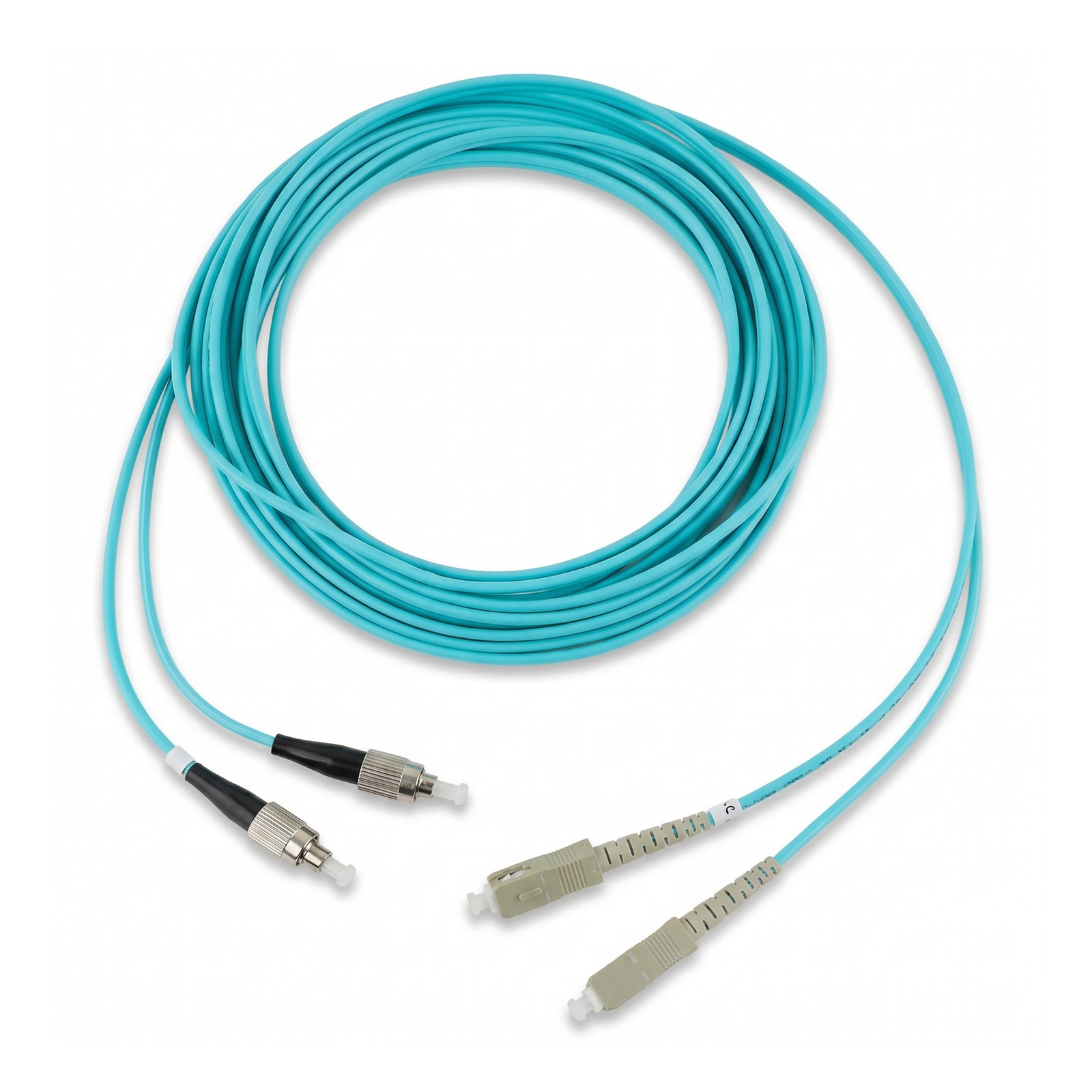 Fiber Optic Cable Patch Cord SC to FC Duplex Multimode 10G OM3 1m-40m