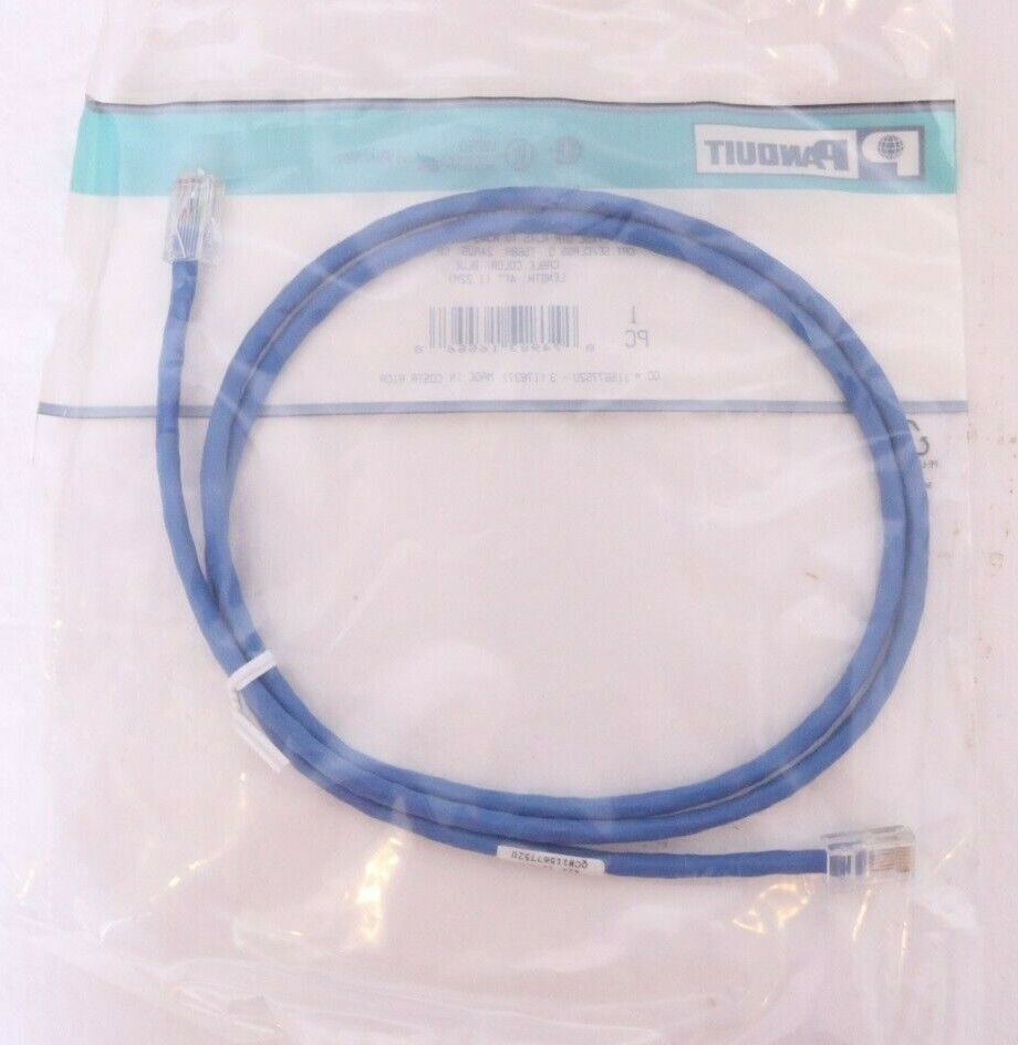 NEW Lot of 10 Panduit Pan-Net 4ft POWERSUM+ CAT 5e Class D Patch Cords UTPCH4BUY