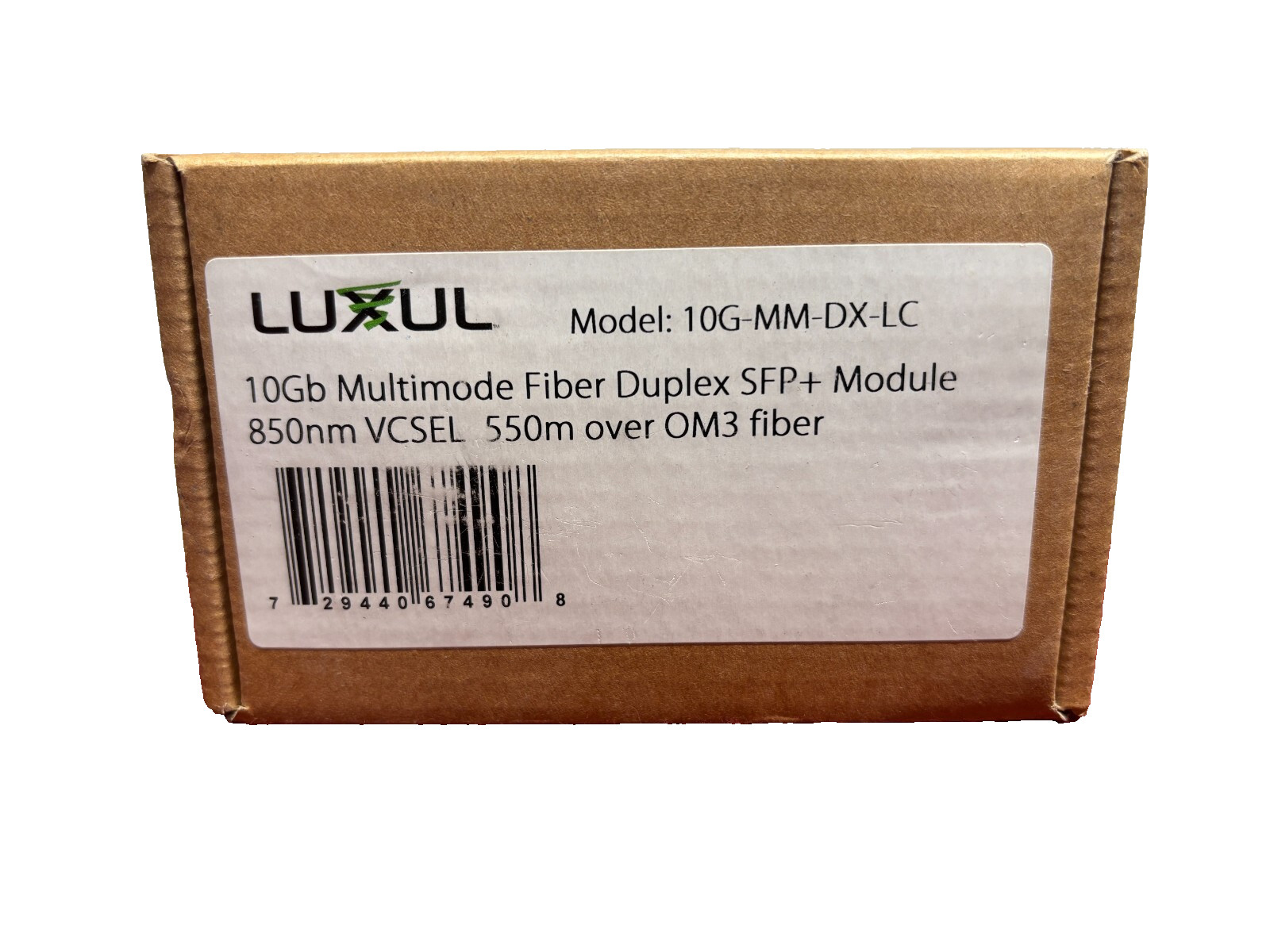 Luxul 10G-MM-DX-LC, 10gb Multimode Fiber Duplex SFP+ Module – NEW!