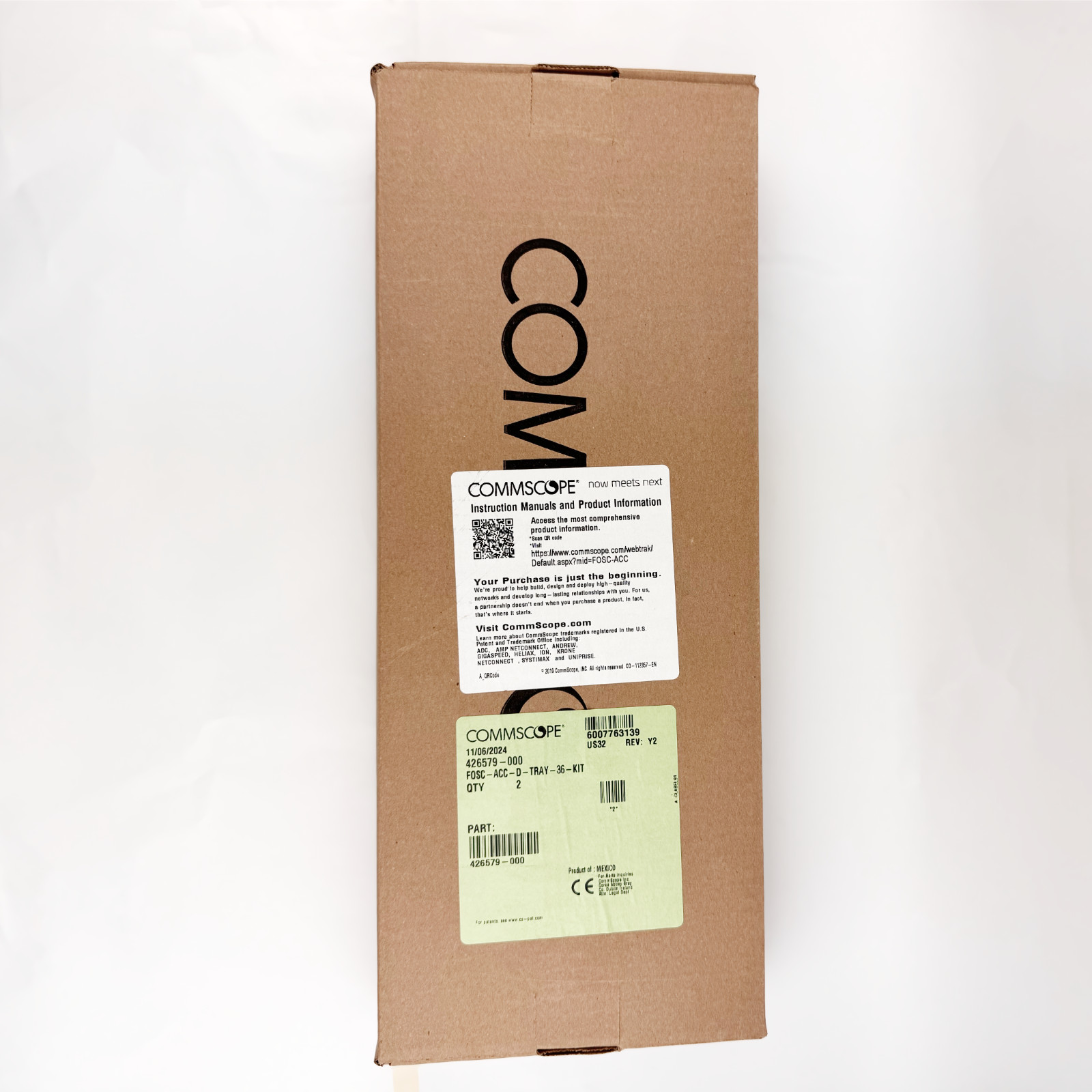 CommScope FOSC-ACC-D-TRAY-36-KIT 426579-000 Fiber Splice Tray Kit