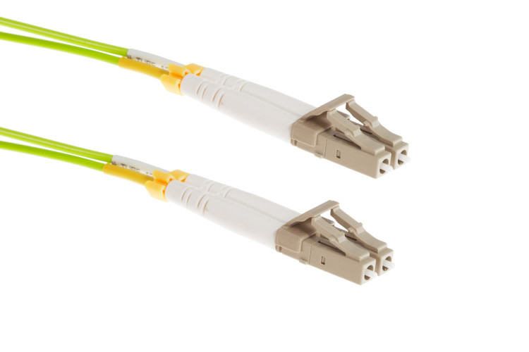 LC-LC Multimode Duplex 50/125 Fiber Patch Cable, OM5, 20M – Lifetime Warranty