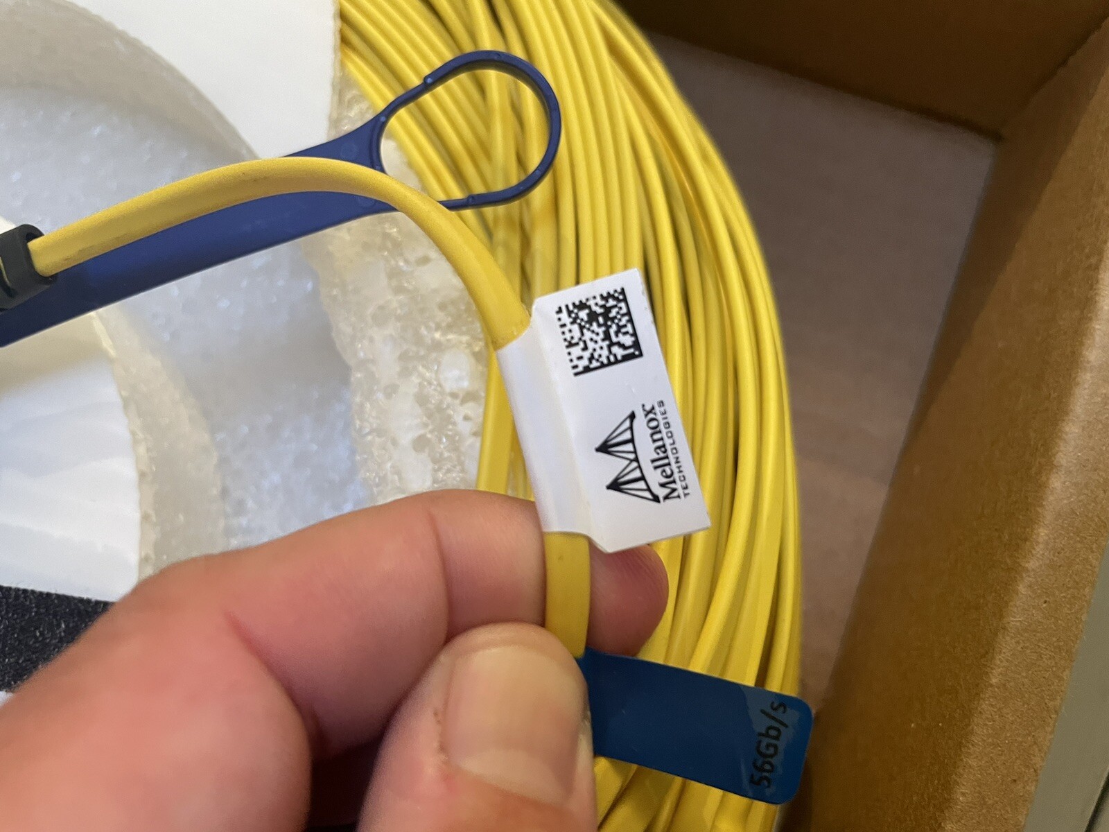Mellanox MC2207312-100 56GB/s 100m Fiber Optic Network Cable – New in Box