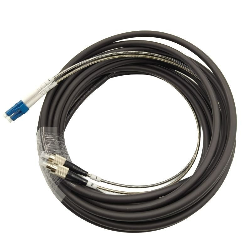 1~20M LC-FC Duplex Outdoor cable Single Mode 7.0mm LSZH Outdoor Fiber Patch Cord