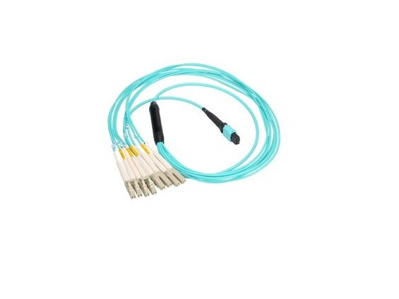 For HPE Q1H69A MTP/MPO to 4 x LC duplex 50m cable compatible