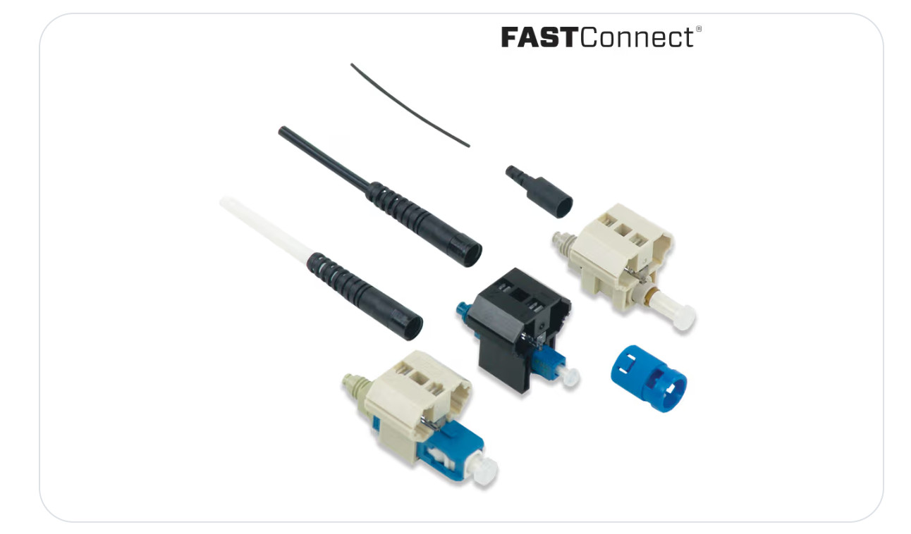 AFL FASTConnect LC Multimode OM3 OM4 10G Fiber Optic Connector FAST-LC-MM50L