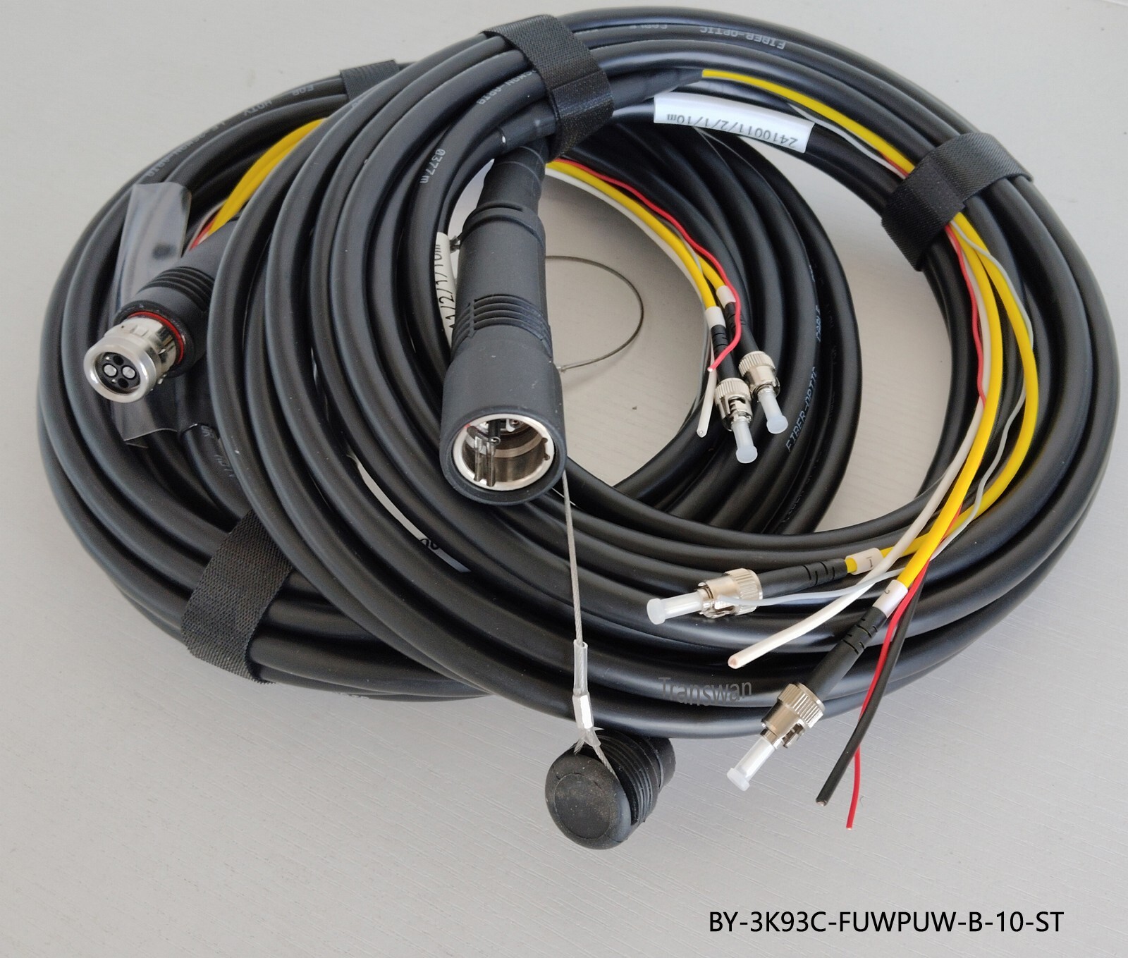 SMPTE Hybrid Cable FUW & PUW Breakout to 2 x Fibers + 4 x Lines 5 Meters(16.4FT)
