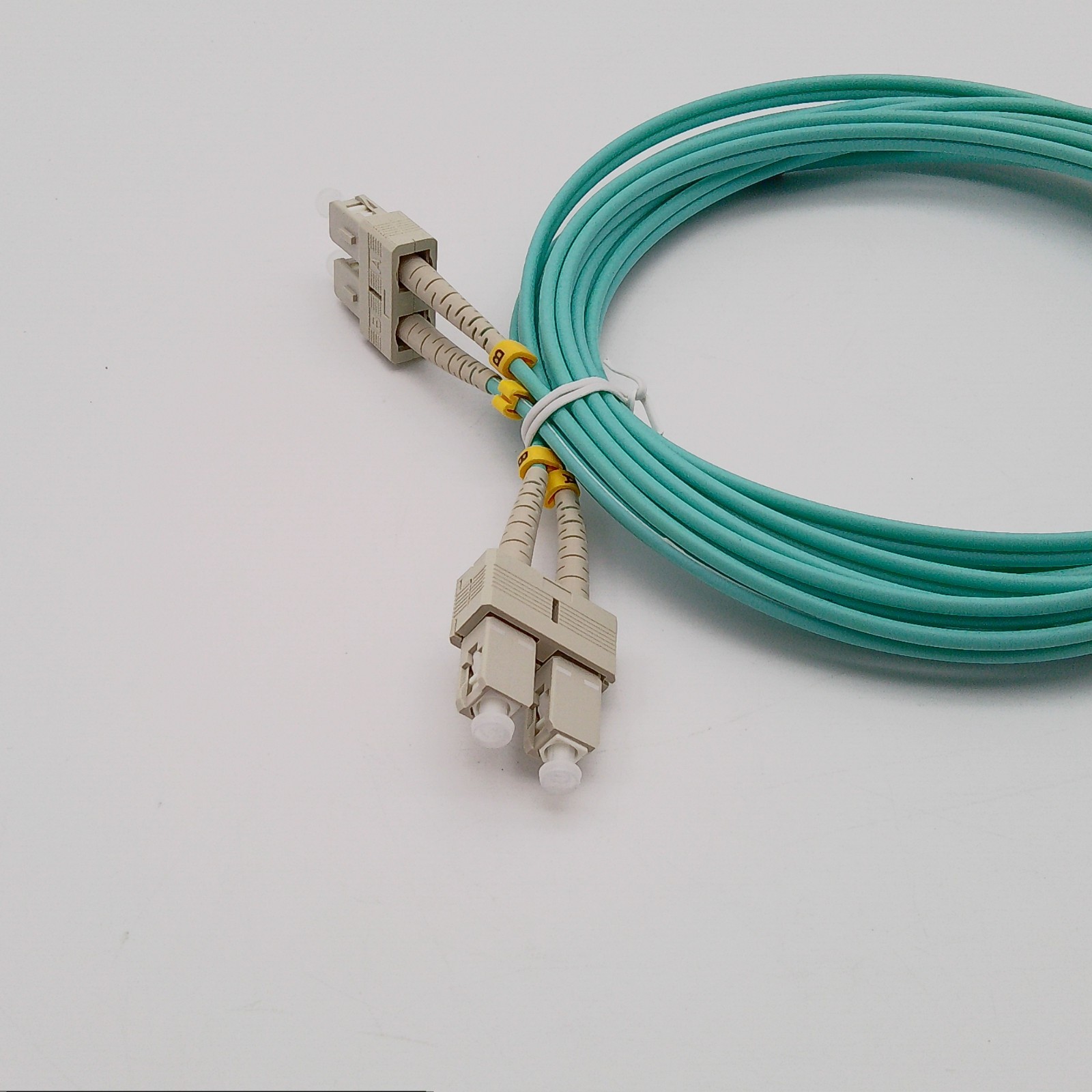 5 Pack 1M OM3 LC to LC Fiber Patch Cable 10/40Gb Duplex 50/125um Multimode