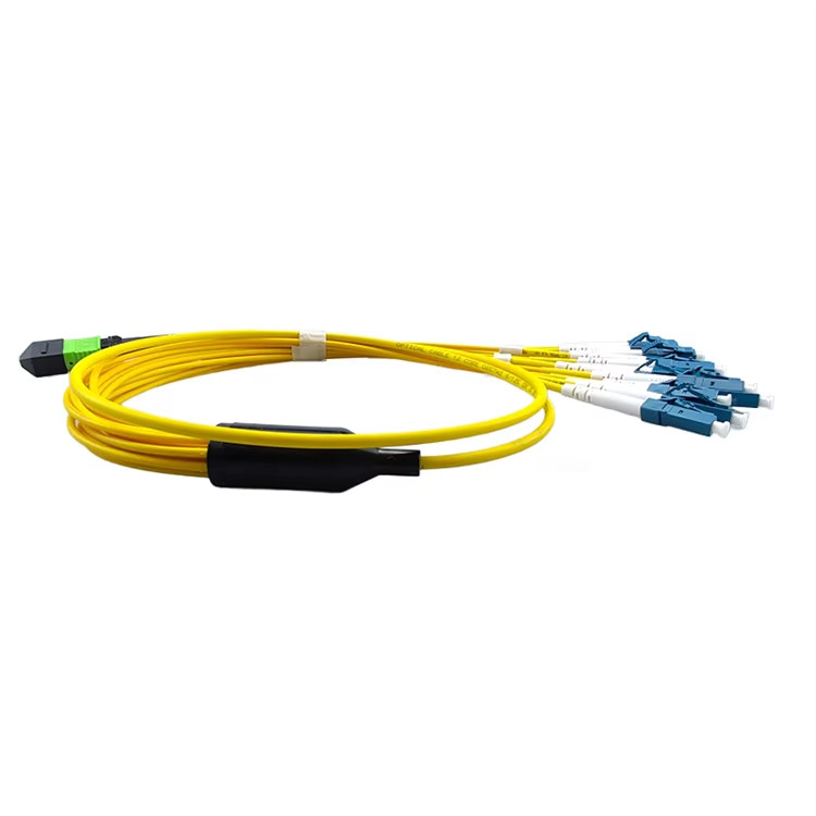 1~50M MPO/MTP Female/Male to 12xLC Type B Breakout Cable OS2 SM Fiber Patch Cord