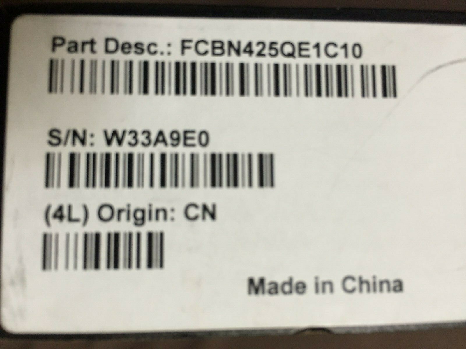 Finisar FCBN425QE1C10 Fiber Optic Cable Assemblies Ethernet QSFP