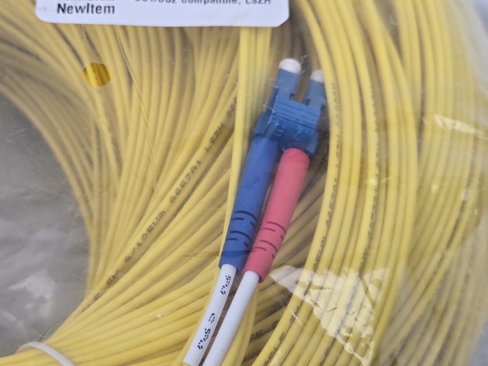 200M 656ft LC UPC to LC UPC OS1 OS2 Single Mode Fiber Optic Patch Cable New