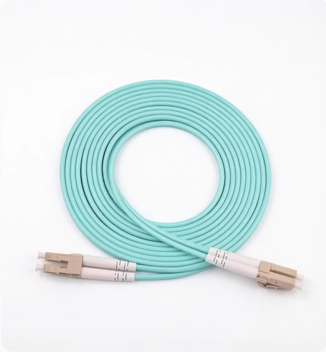 [2pcs] OM3 LC-LC UPC Multimode Duplex LZSH 2.0MM LC-LC Fiber Optic Patch Cable