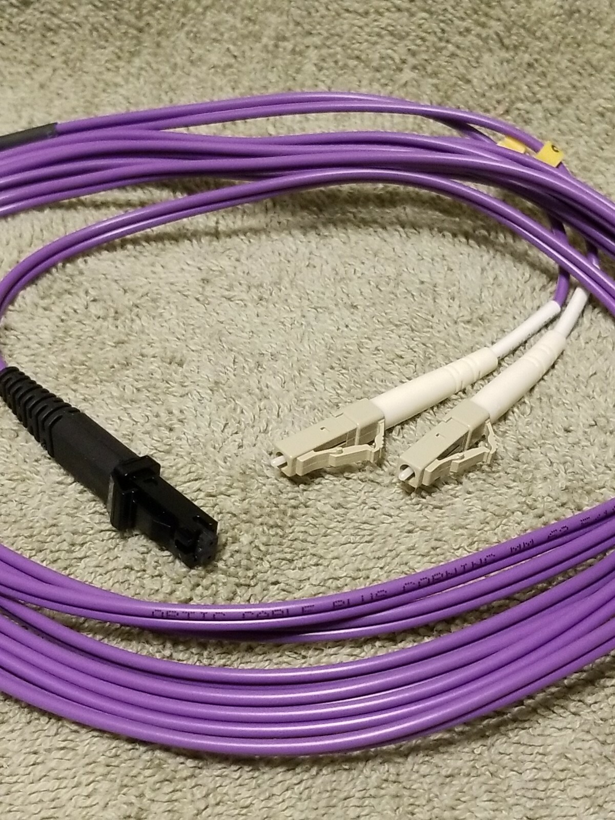 Fiber Optic MTRJ-LC MM 62.5 DUPLEX 2.0mm, 3Mtrs.PVC P/N: ZN-MTRJLC62-003mtr-VT