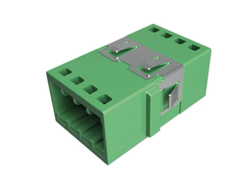 USCONEC 24245 MMC/MMC 4 Port Fiber Optic Adapter Green New Bag of 25 Each