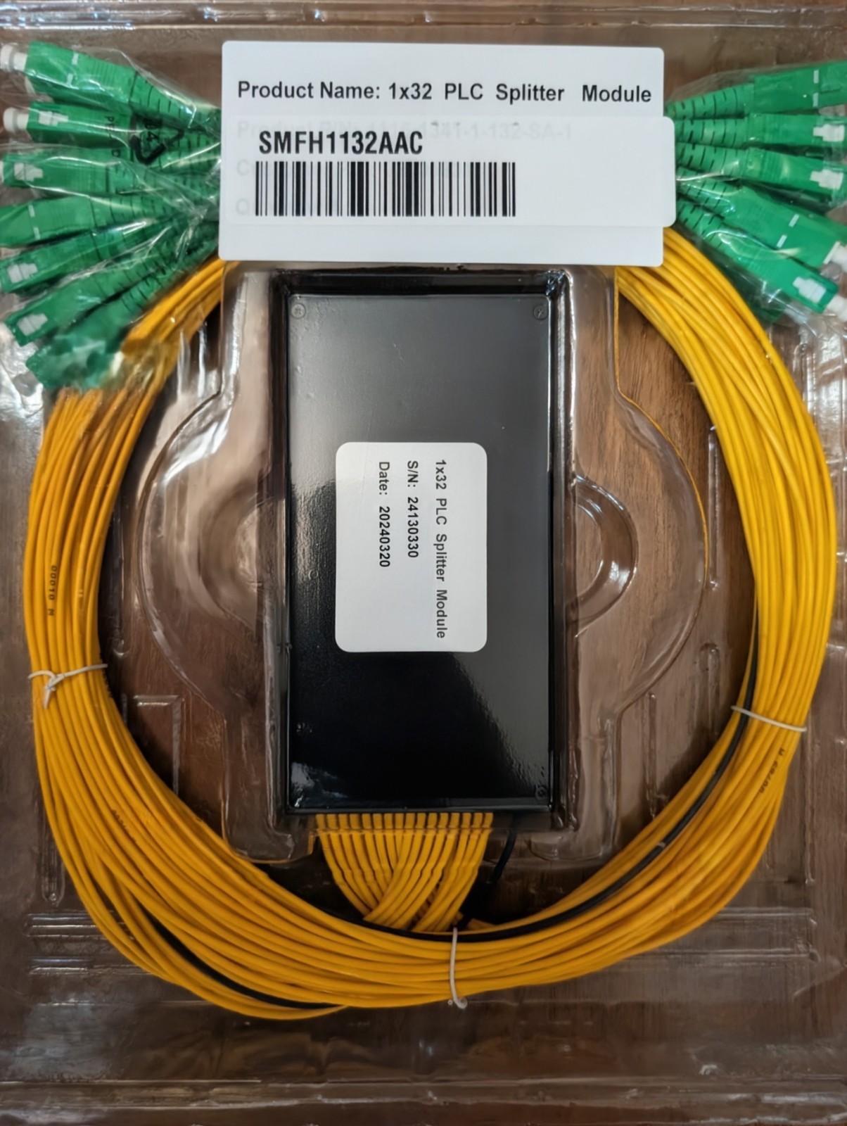 Single-Mode 1×32 PLC Splitter Module SC-APC SMFH1132AAC