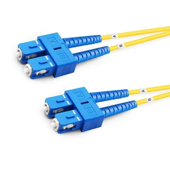 2PCS Duplex OS2 Single Mode SC UPC to SC UPC LSZH 2.0mm Fiber Optic Cable