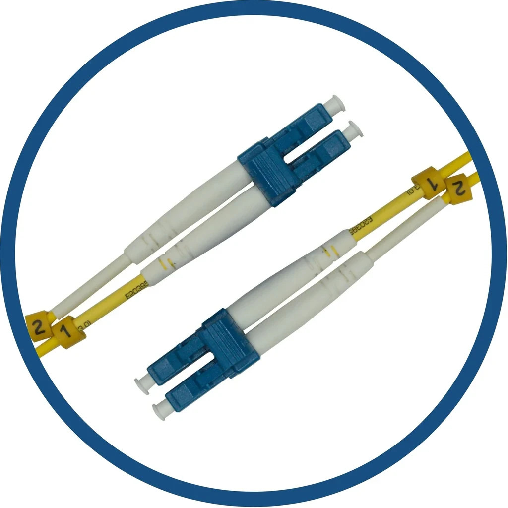LC/UPC to LC/UPC Duplex Fiber Patch Cable – 50M (164ft) – Single Mode