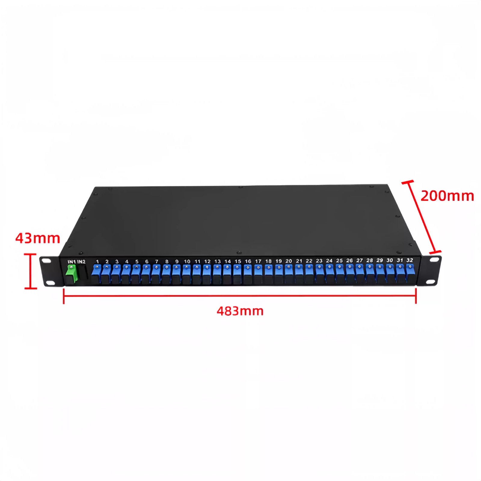 FTTH 2/4/8/16/32 Port SC FC LC APC UPC Splitter Fiber Rack Mount Terminal Box