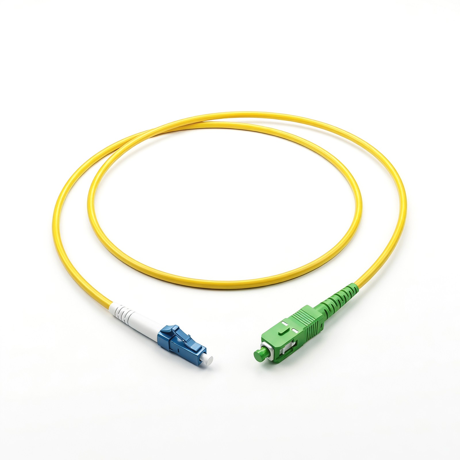 2PCS Single Mode Fiber Optic Patch Cord Single Core, UPC/APC SC LC FC ST 1M -30M