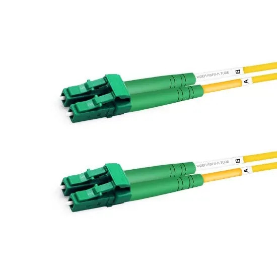 [2pcs] Duplex OS2 Single Mode LC APC to LC APC LSZH 2.0mm Fiber Optic Cable