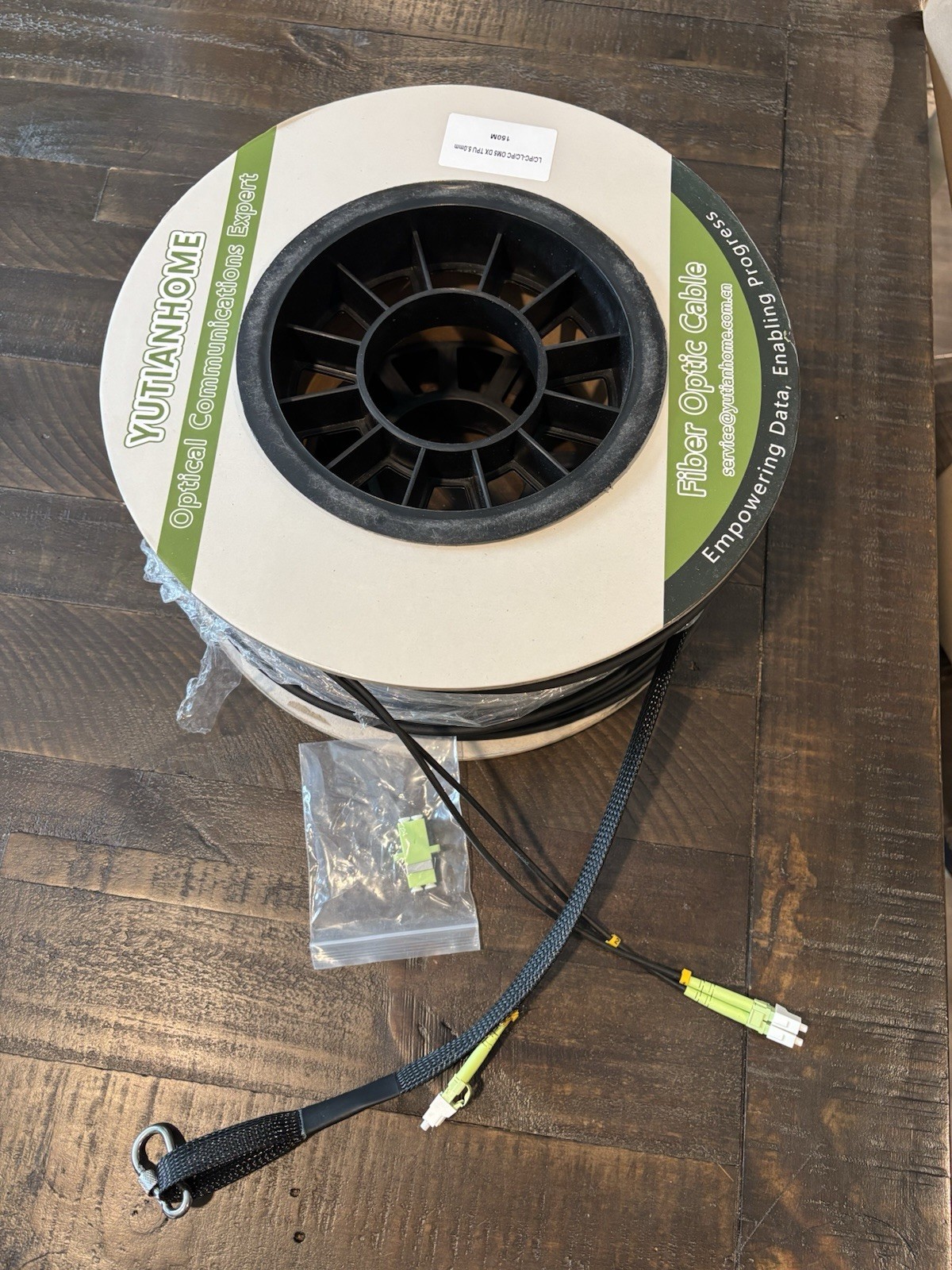 Yutianhome Fiber Optic Cable LC/PC-LC/PC SM 4Fiber TPU 5.0mm 150 M (500 FEET)