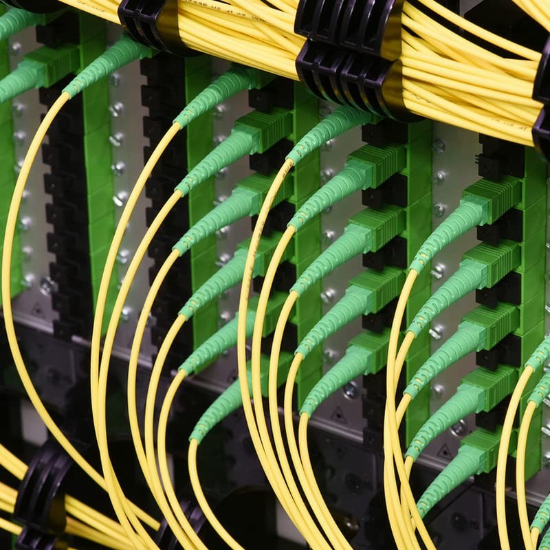 3ft 1m Yellow OS2 Single Mode SCA To SCA Fiber Optic Internet Patch Cable