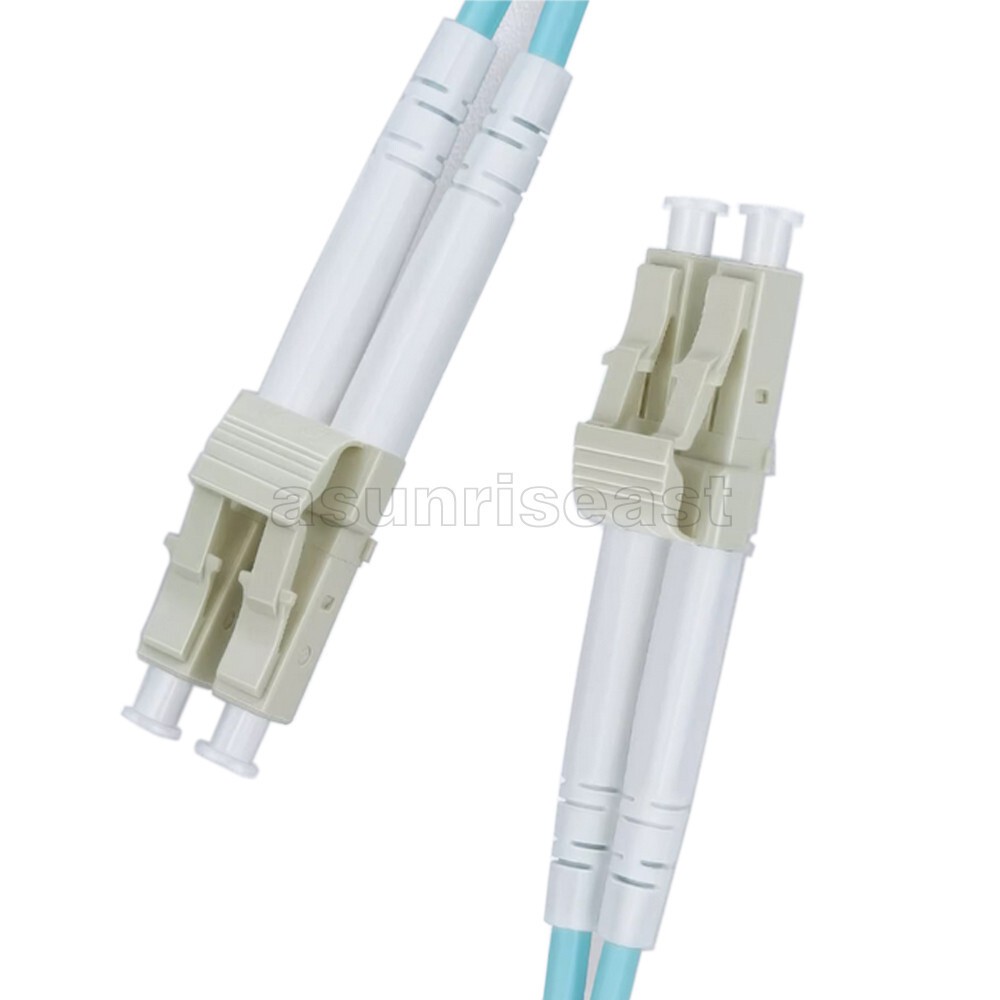 LC to LC 100Gbps OM4 Multimode Duplex Fiber Optic Patch Cord Jumper 1-40m lot
