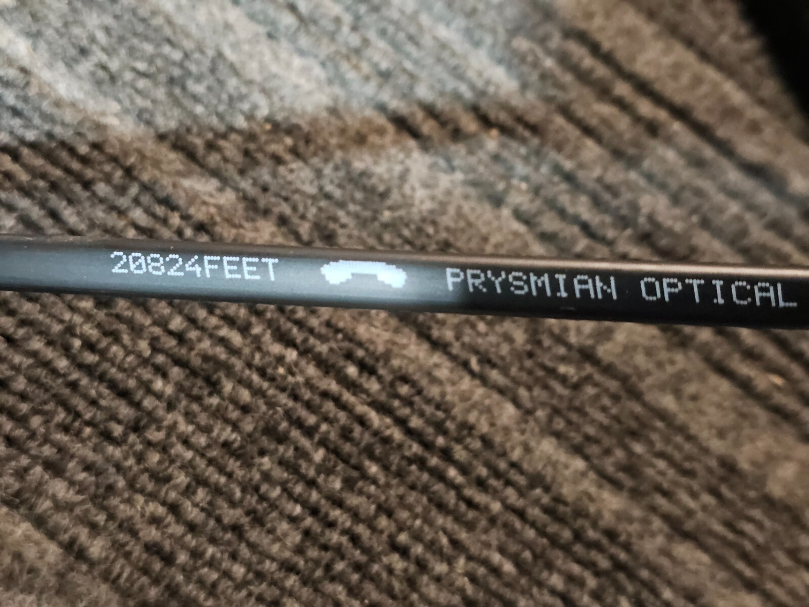 Prysmian 30052544 Optical Cable 1000ft 1F Single Mode 10/20 Black