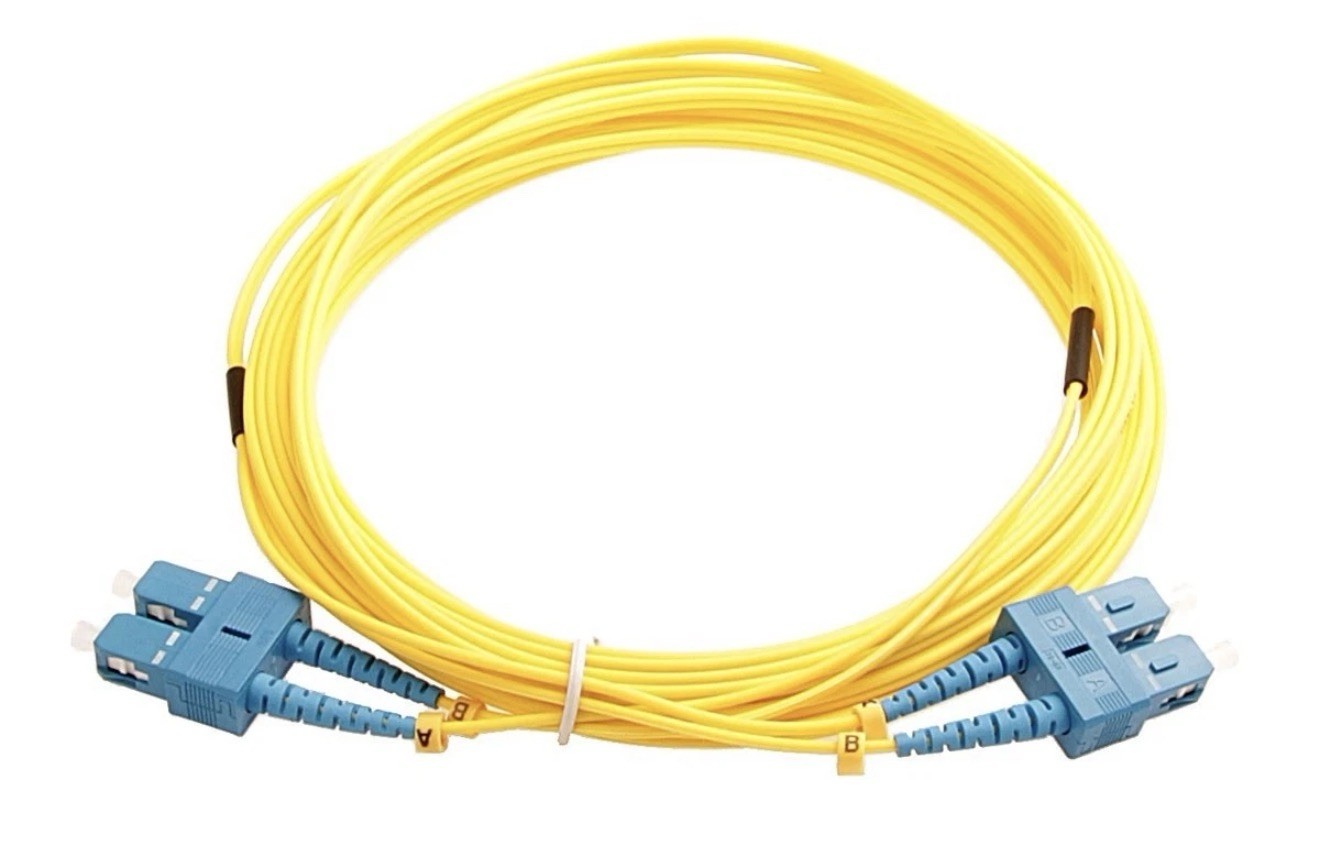7M Single-Mode Duplex Fiber Cable 9/125 Optical Patch Cable (2-Pack) New