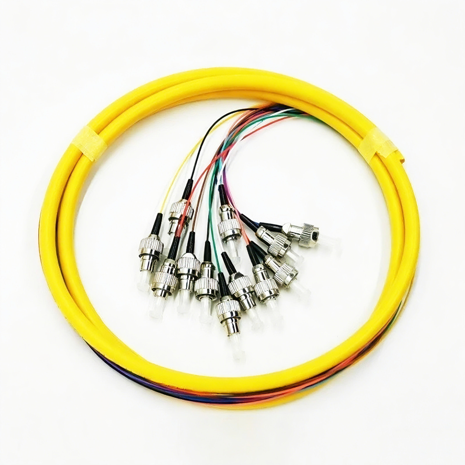 12F SC LC FC ST UPC SingleMode Bunch Fiber Optic Pigtail 1M SM 9/125 Pigtails
