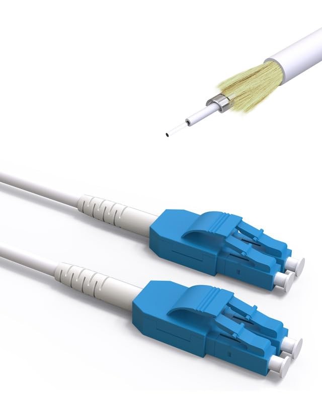 Armored Uniboot Fiber Optic Patch Cable 20M 65FT LC to LC Single Mode SMF