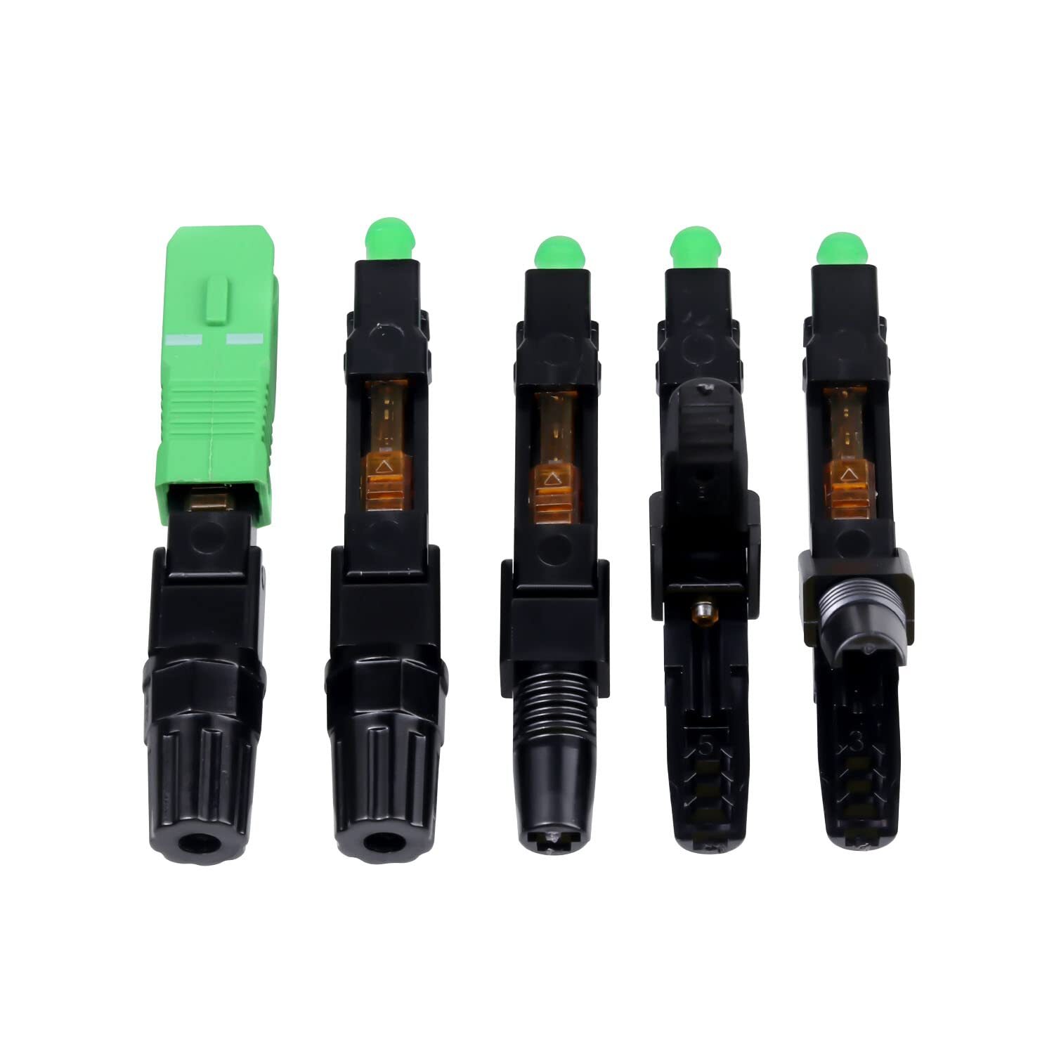 20-Pack FTTH SC/APC Fiber Quick Connector Optic Fiber Fast Connector Adapter …