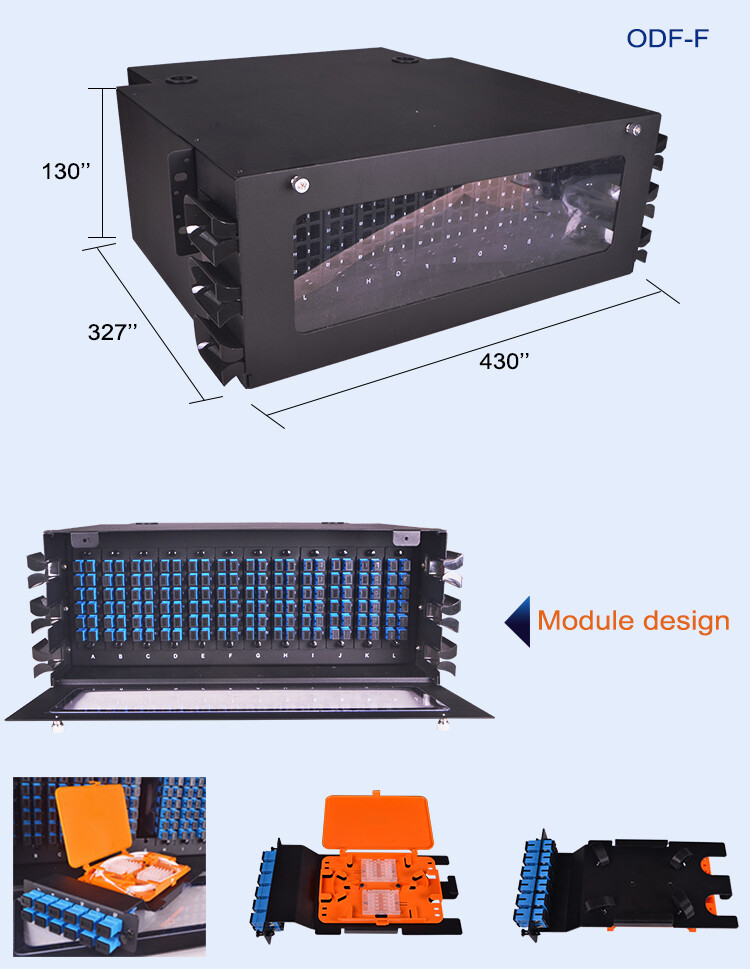 High Quality FTTH 6/12/24/48 Port Fiber Patch Panel LC Type ODF Patch Panel