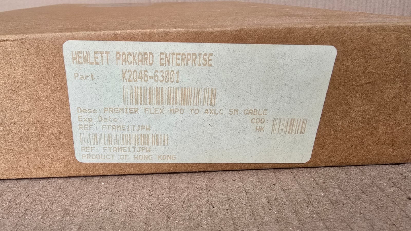 HPE K2Q46-63001 5m MPO to 4 x LC Cable