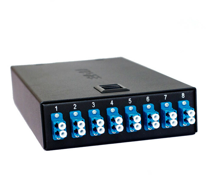 8-port LC fiber optic terminal box thickened 1.0MM including flange + pigtail