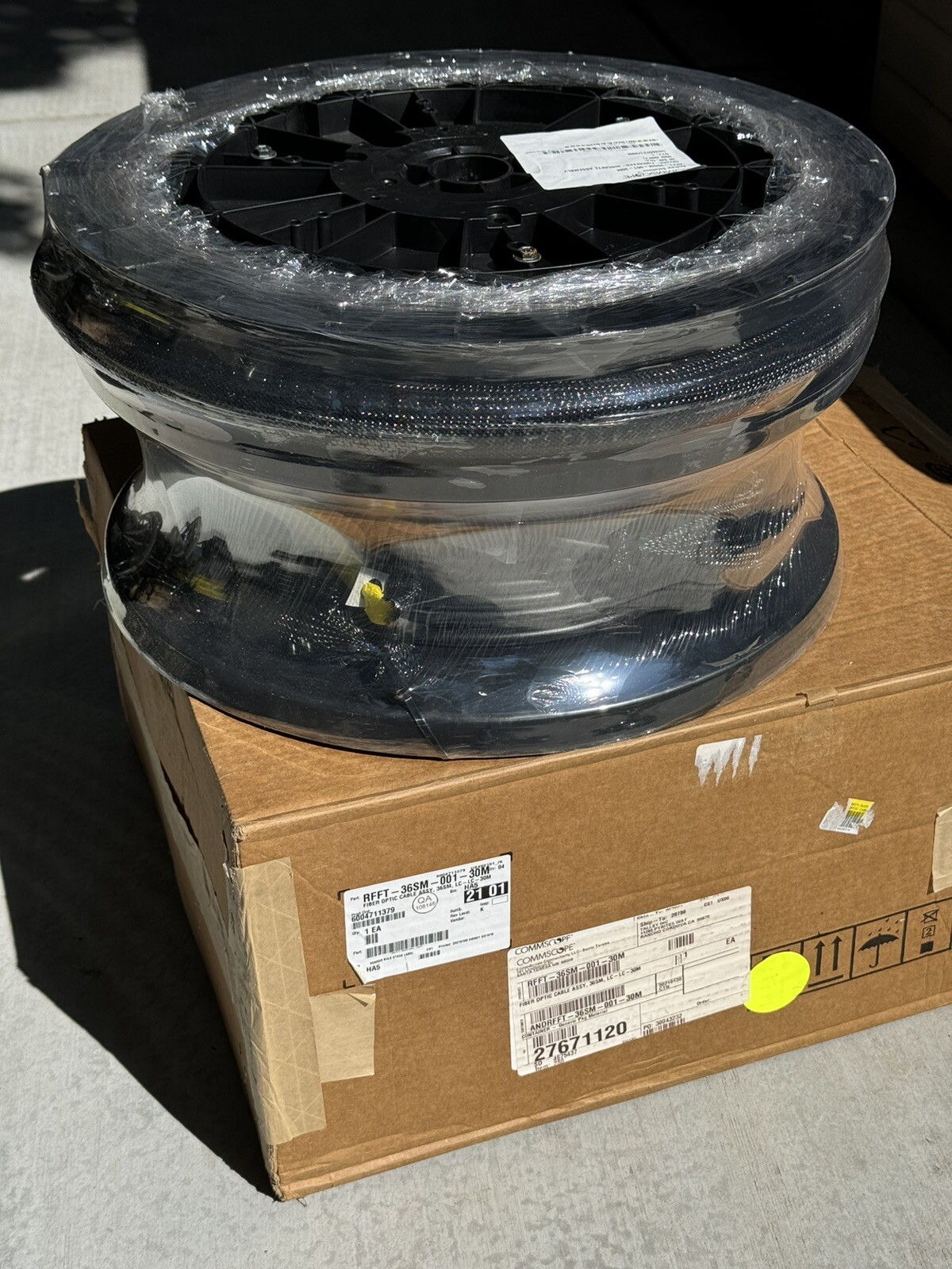 COMMSCOPE RFFT-36SM-001-30M HELIAX FIBERFEED DISCRETE WIRELESS FIBER CABLE 98ft