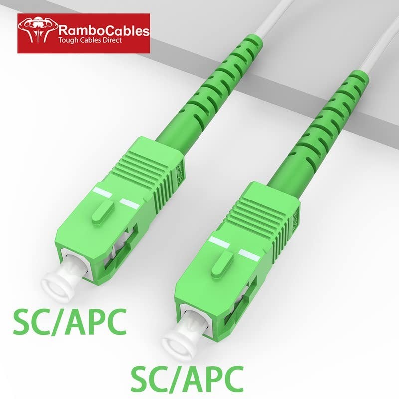 100ft SC/APC to SC/APC Fiber Cable – High-Performance Armored Internet Solution