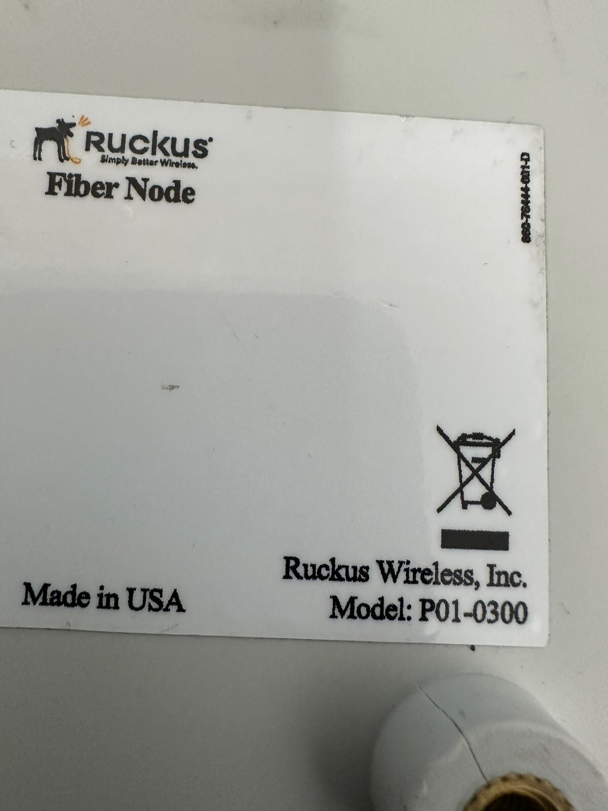 Ruckus Wireless Fiber Node fiber media converter P01-0300-0000 -untested As Is