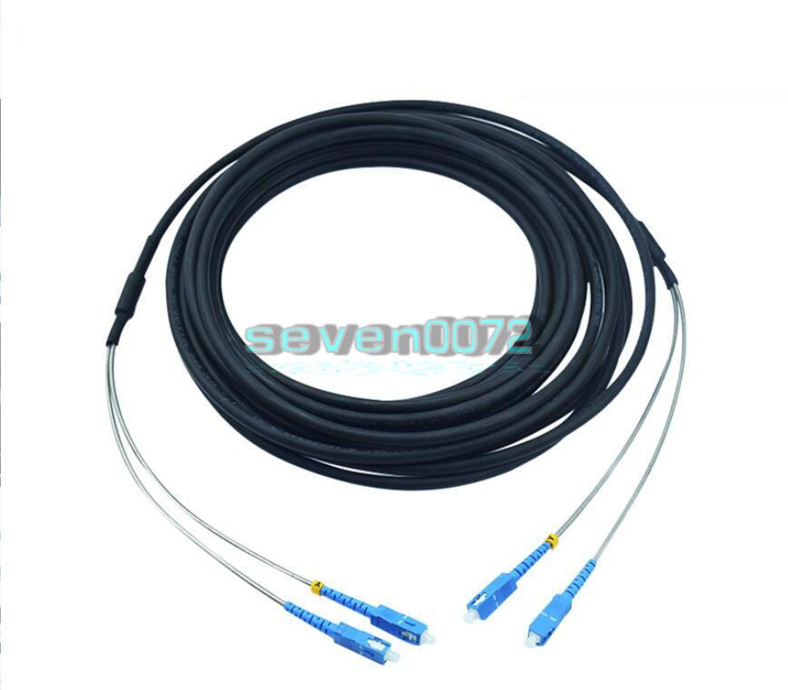 1PCS 20M 2 Strand Field Fiber Patch Cord SC to SC SM 9/125 Duplex