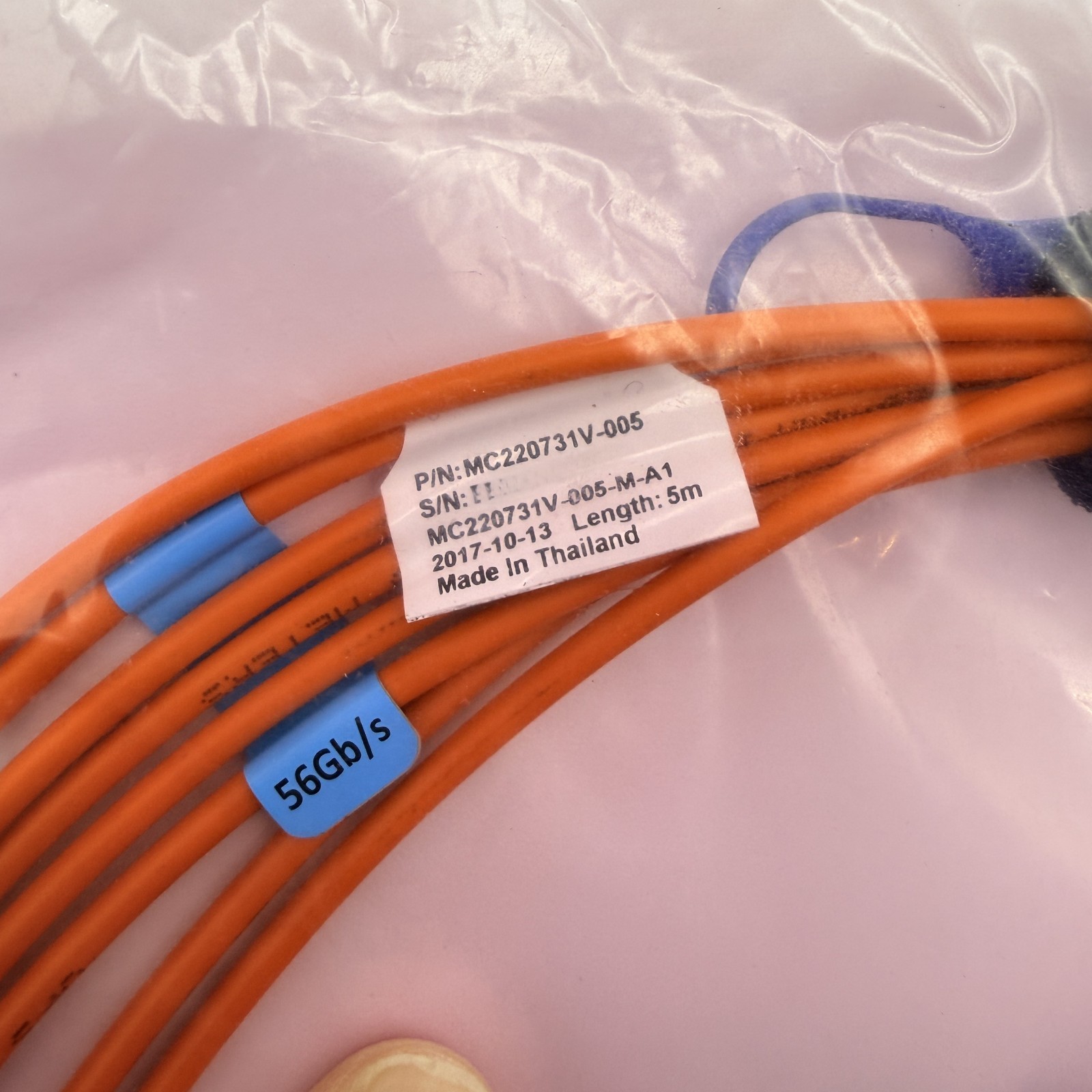 Mellanox MC220731V-005 56G QSFP+ AOC Fiber Cable 5m InfiniBand Ethernet