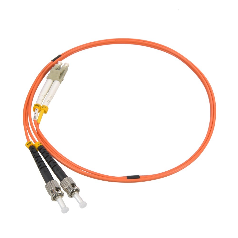 20 Pack of 7m LC/UPC-ST/UPC OM1 Multimode Duplex OFNR 2.0mm Fiber Optic Patch Ca