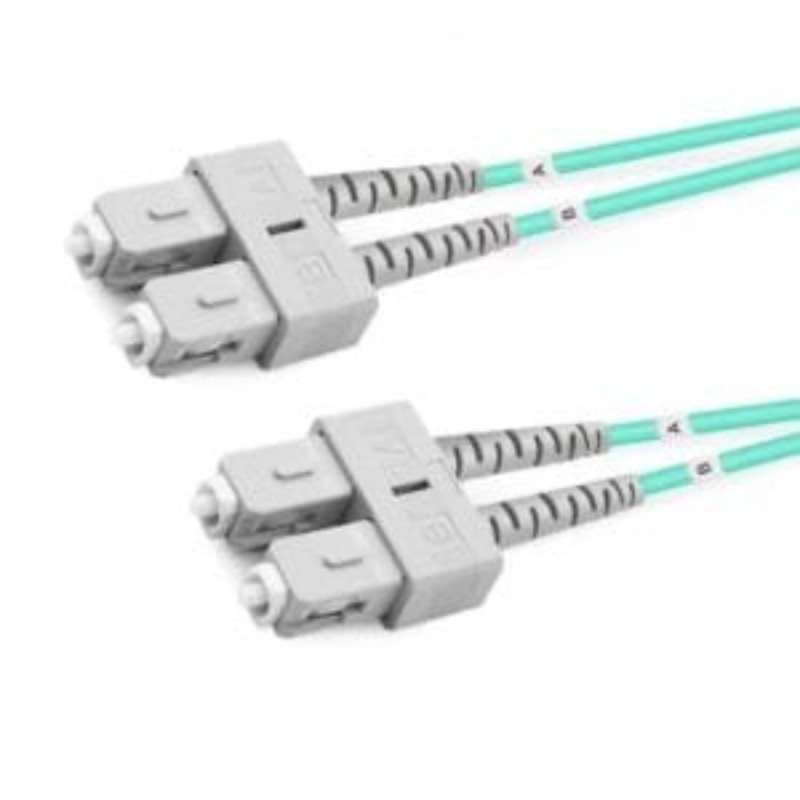[2pcs] SC UPC‑SC UPC Duplex OM3 50/125 Fiber Patch Cord LSZH LAN