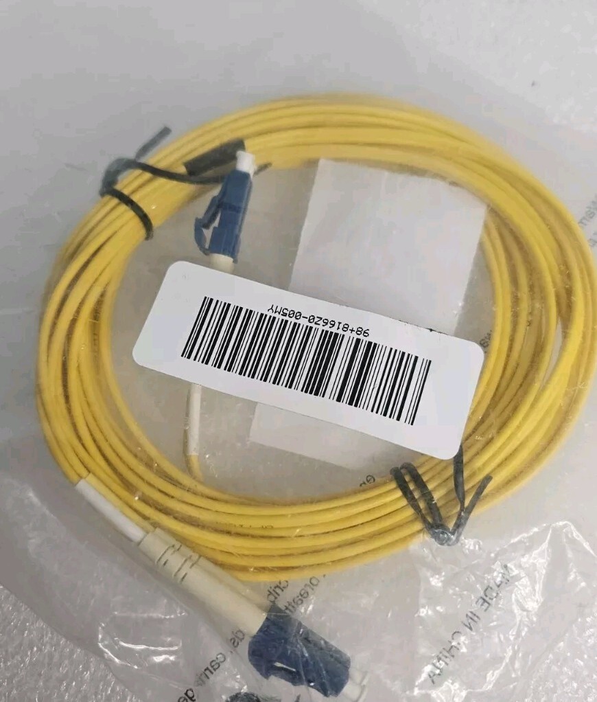 LC to LC UPC Duplex PVC 9/125 SingleMode Fiber Cable,Patch Cord Yellow