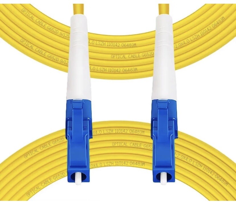 Fibergaga-20m(66ft) OS2 LC/UPC to LC/UPC Fiber Patch Cable, Single Mode Fiber