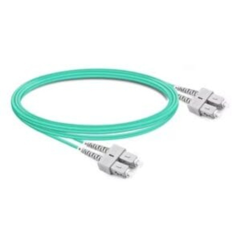 [2pcs] SC UPC‑SC UPC Duplex OM3 50/125 Fiber Patch Cord LSZH LAN