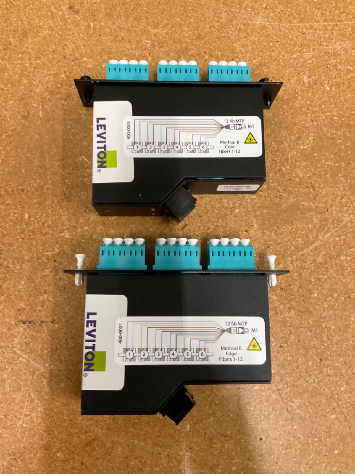 Leviton Fiber Enclosure 5R1UL-F03 1-Unit 3slots w/ 3 MTP Breakaway Modules